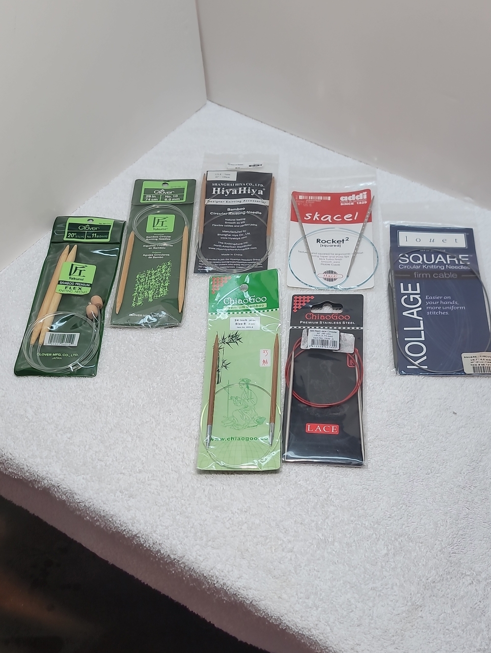 Assorted Circular Knitting Needles - 7 Pcs. - NWT